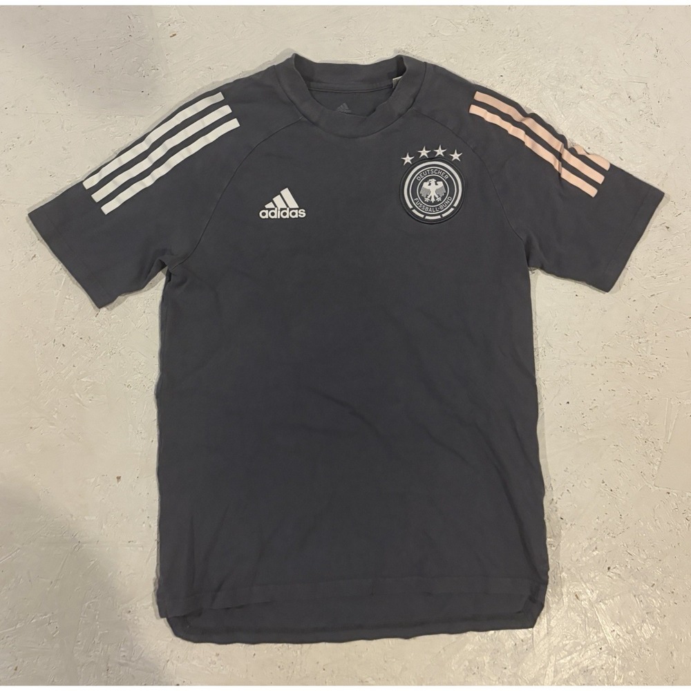 2019 2020 Germany National Adidas Soccer Training Shirtโ Jersey Youth Large Gray